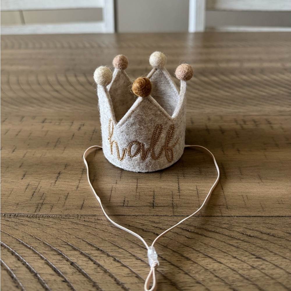 BABY HALF BIRTHDAY CROWN